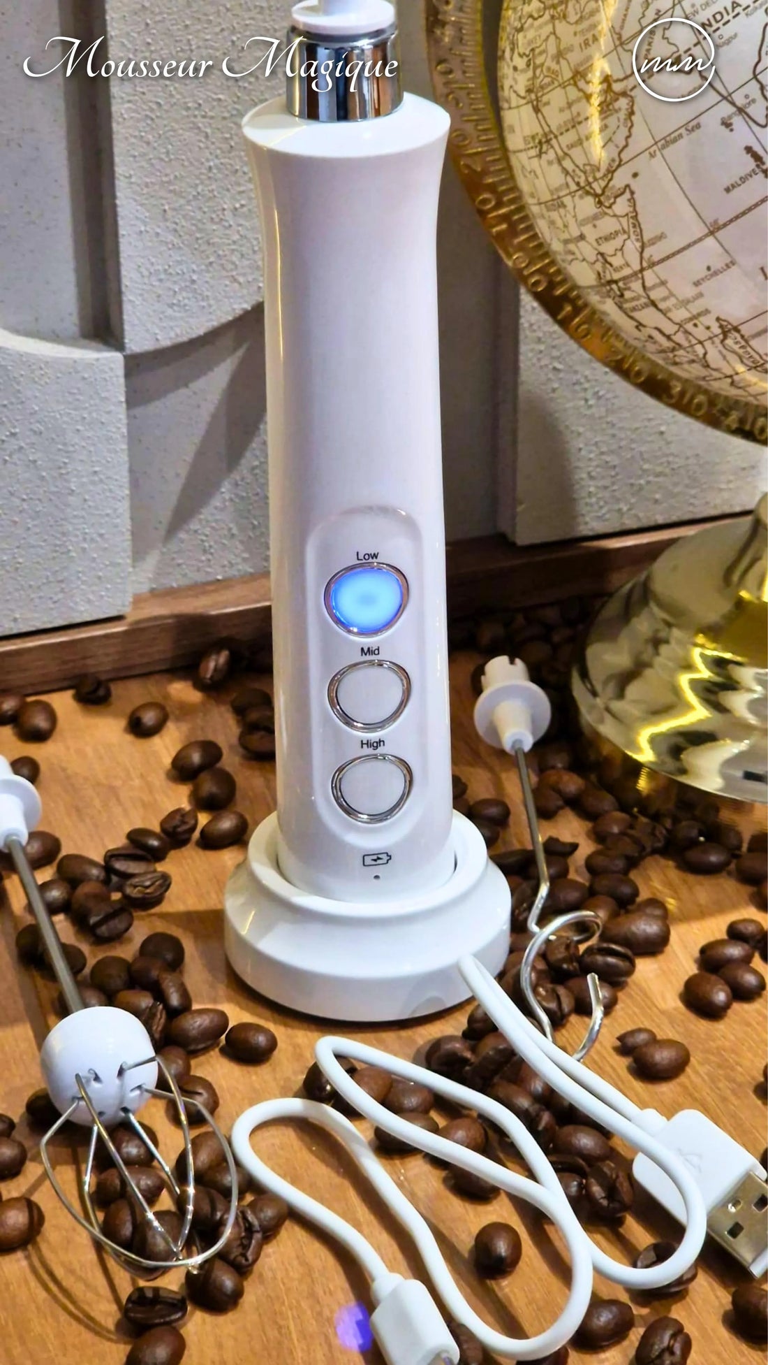 Mousseur à lait rechargeable USB : avantages et autonomie