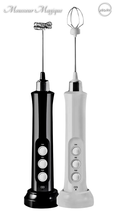 Pack Duo — 2 Mousseurs à lait rechargeables USB