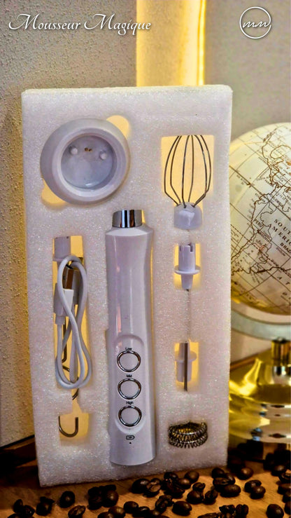 Expérience barista maison avec le mousseur à lait électrique USB Mousseur Magique
