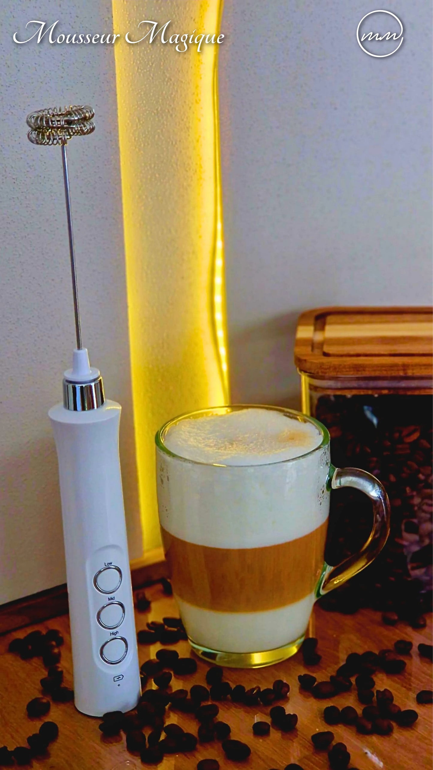Mousseur à lait électrique portable rechargeable USB — La mousse parfaite partout, tout le temps