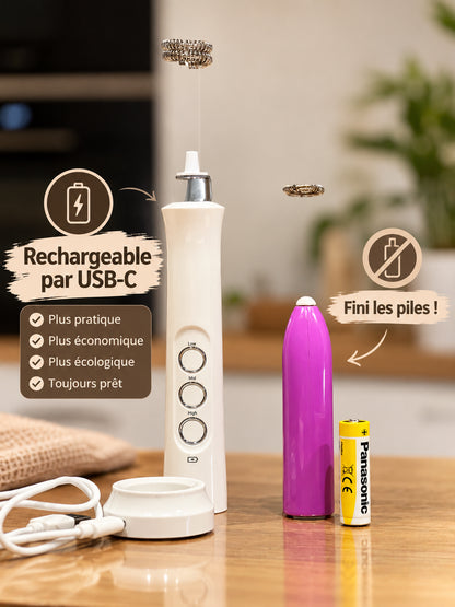 Mousseur Magique — Mousseur à lait électrique portable rechargeable USB