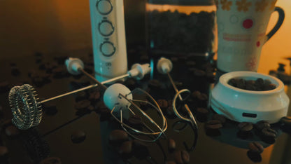 Mousseur à lait électrique portable rechargeable USB — Mousse parfaite en 20s